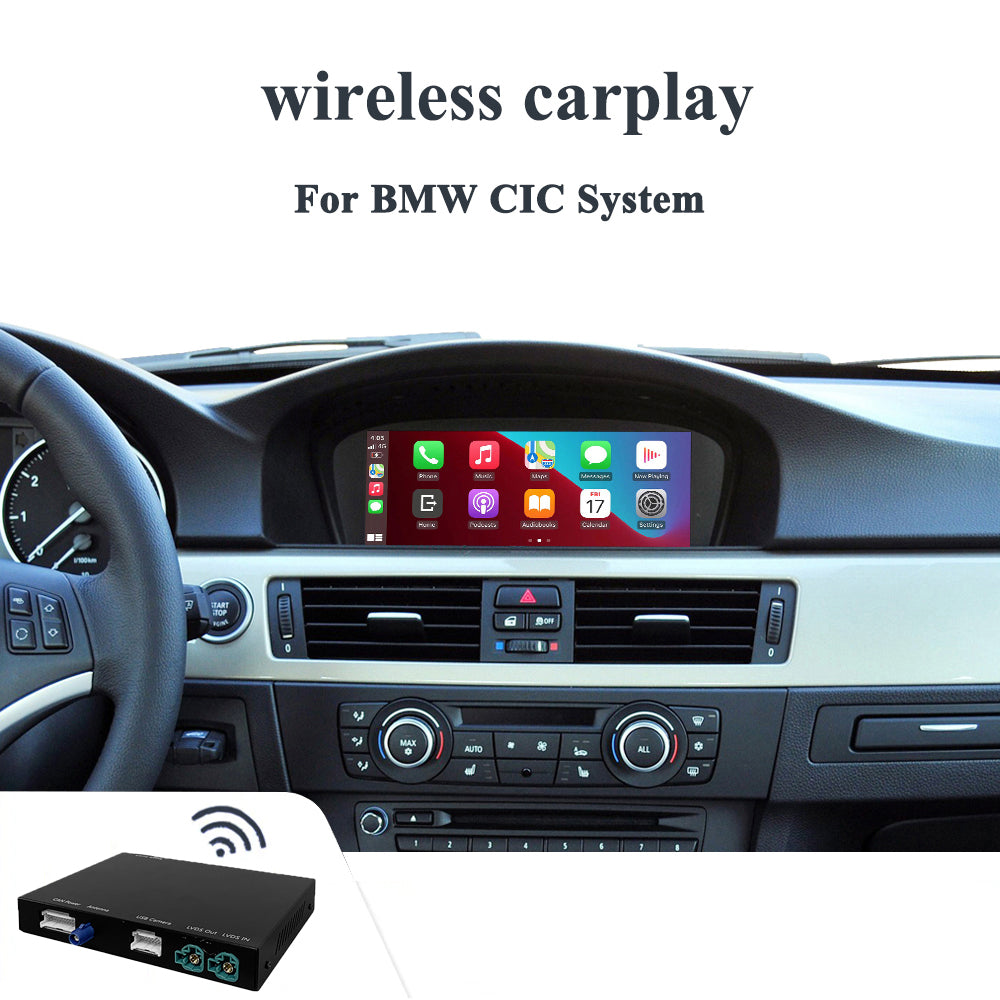 Car with CIC system) CarPlay Android Auto device for BMW E60 E61