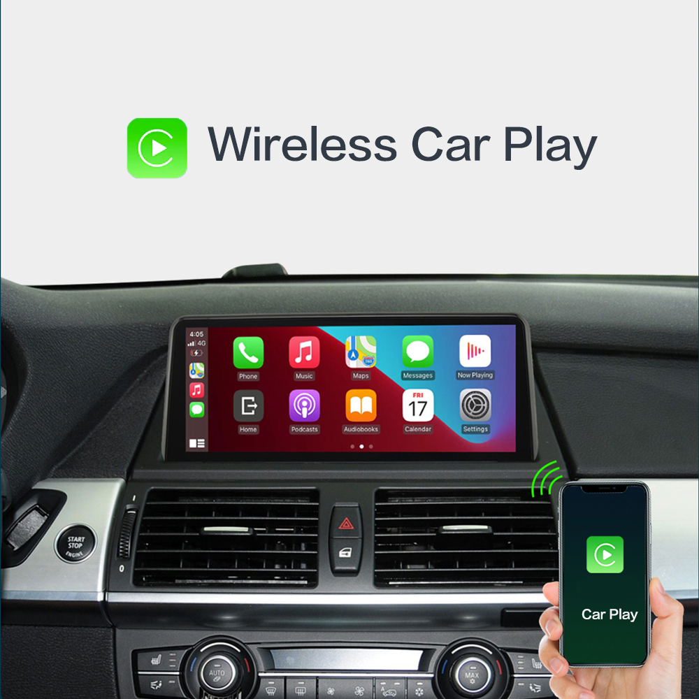 Wireless CarPlay Android Auto For BMW X5 X6 E70 E71E72 CCC CIC Screen