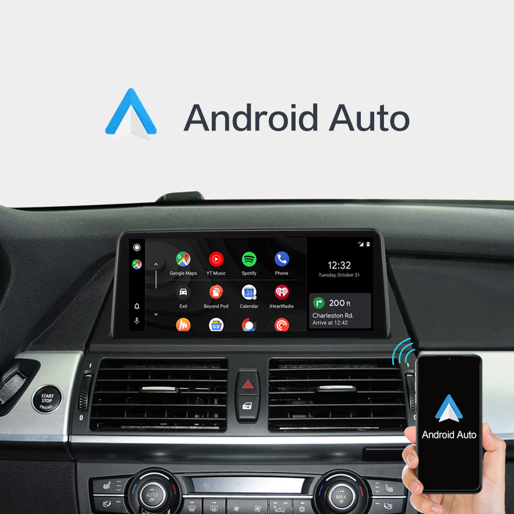 Wireless CarPlay Android Auto For BMW X5 X6 E70 E71E72 CCC CIC Screen