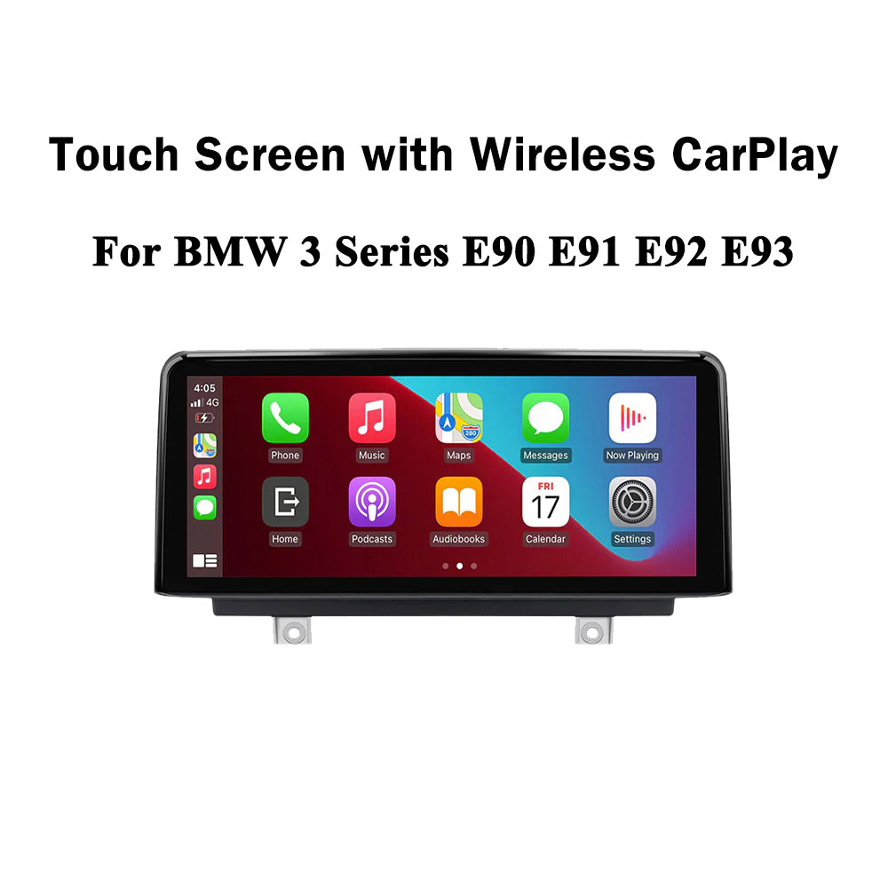 Wireless CarPlay Android Auto Screen For BMW 3 Series E90 E91 E92 E93