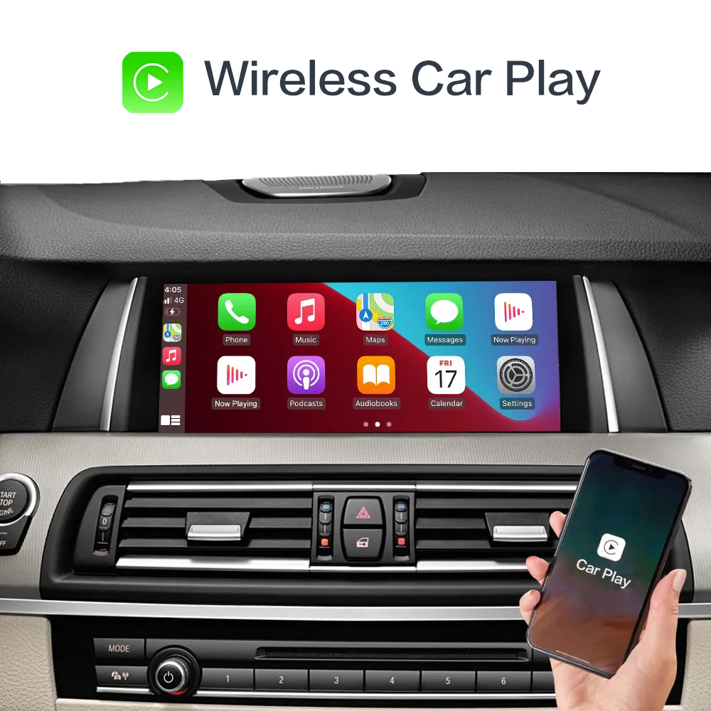 Wrieless CarPlay Android Auto For BMW Series 5 F10 F11 F18 CIC NBT