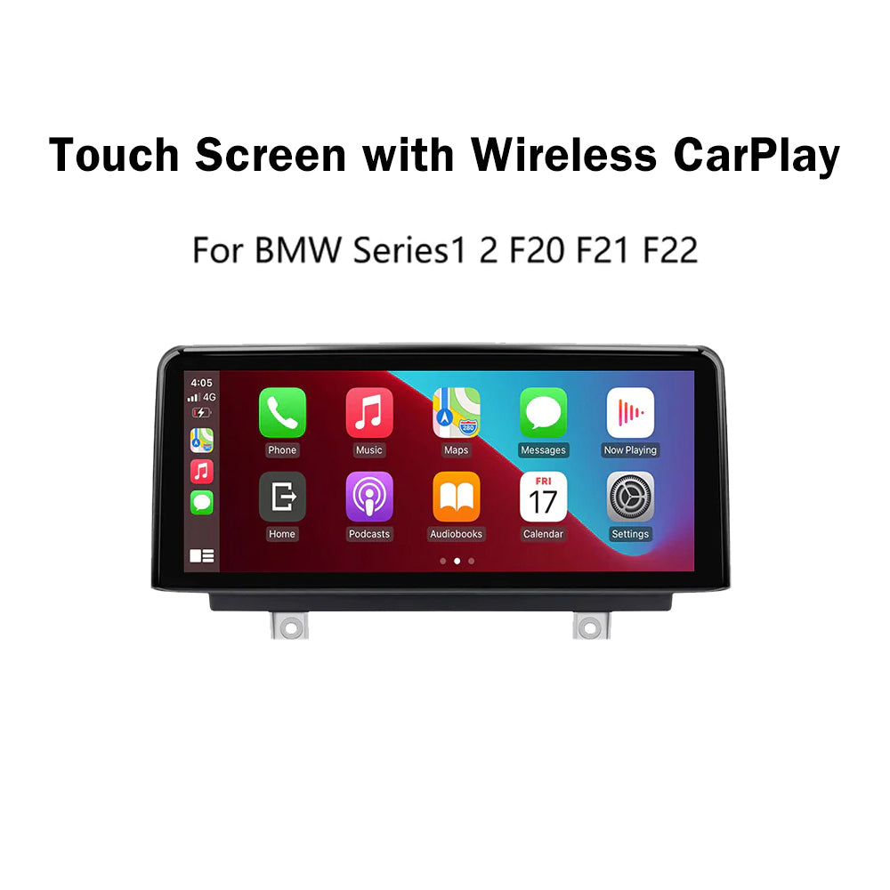 Wireless Carplay Android Auto Touch Screen For BMW Series 1 2 F20 F21