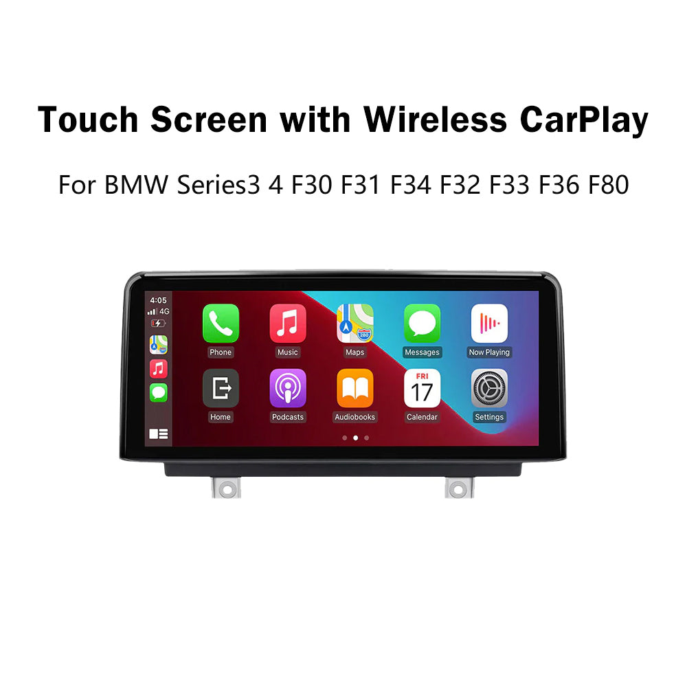 Wireless Carplay Android Auto Display Screen For BMW Series3 4 F30 F31