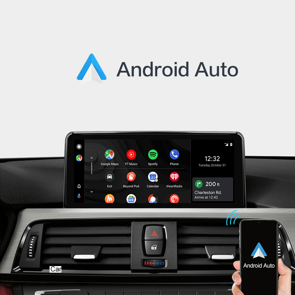 Wireless Carplay Android Auto Display Screen For BMW Series3 4 F30 F31