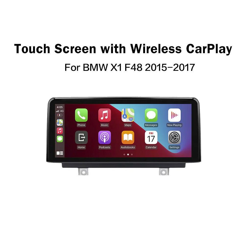 Wireless Carplay Android Auto Multimedia Screen For BMW X1 F48 NBT