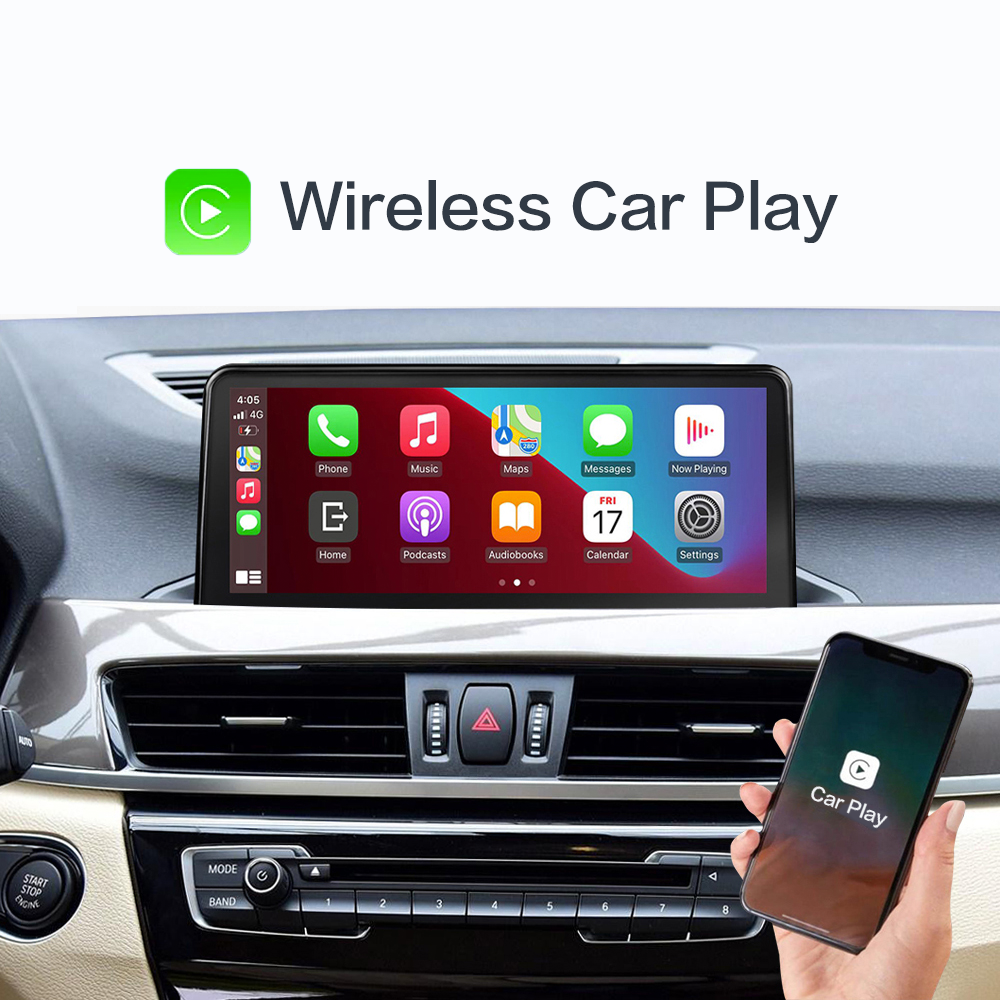 Wireless Carplay Android Auto Multimedia Screen For BMW X1 F48 NBT