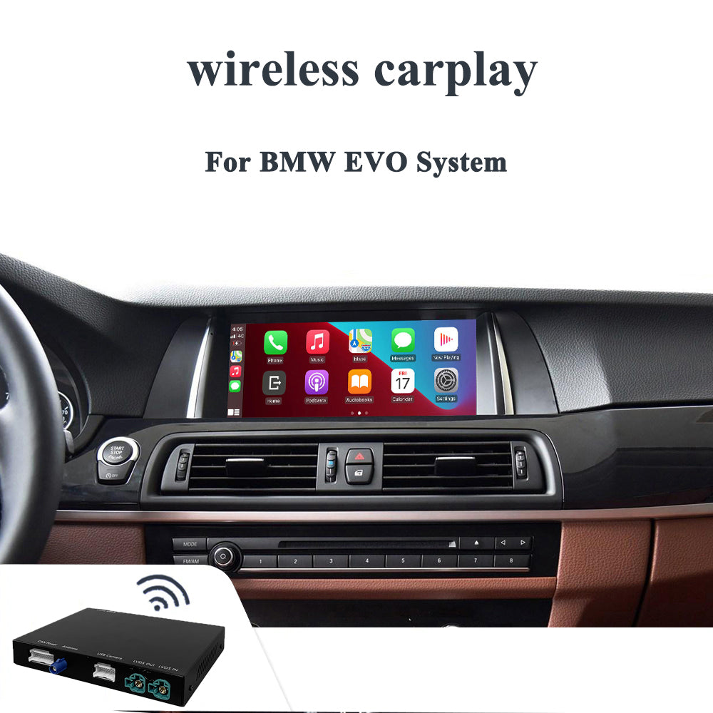 Wireless CarPlay Android Auto For BMW EVO Series 1 2 3 5 7 X4 X5 X6 I3