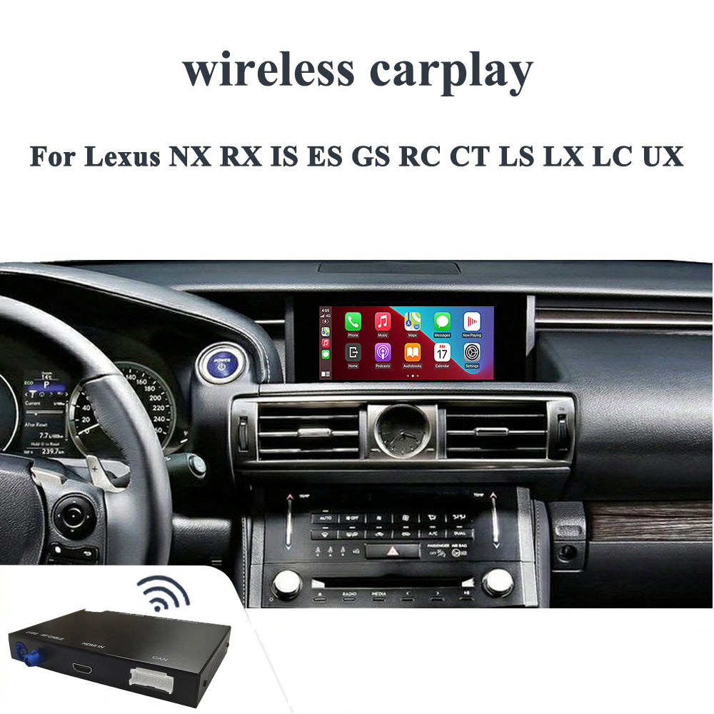 Wireless CarPlay For Lexus NX RX IS ES GS RC CT LS LX LC Android Auto